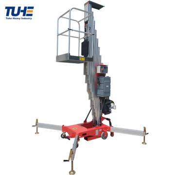 4m Hydraulic vertical telescopic lift single mast lift